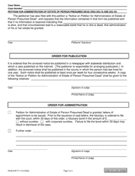 Form NHJB-2497-P Petition for Administration of Estate of Person Presumed Dead (Rsa 553:18 and 553:19) - New Hampshire, Page 2