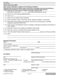 Form NHJB-2369-D Circuit Court Bail Order - New Hampshire, Page 2