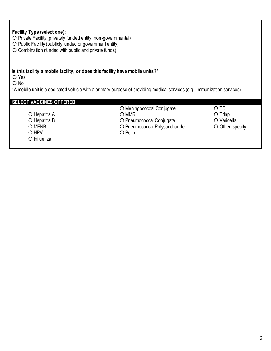 Vermont Adult Vaccine Program Provider Agreement - Vermont, Page 6