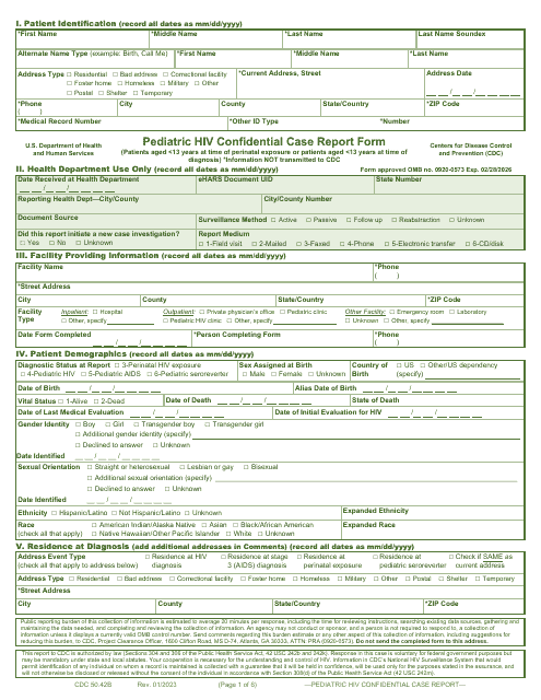 Form CDC50.42B  Printable Pdf