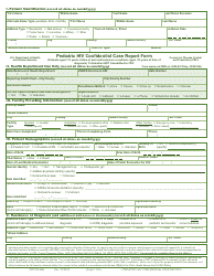 Form CDC50.42B Pediatric HIV Confidential Case Report Form (Patients Aged 13 Years at Time of Perinatal Exposure or Patients Aged 13 Years at Time of Diagnosis)