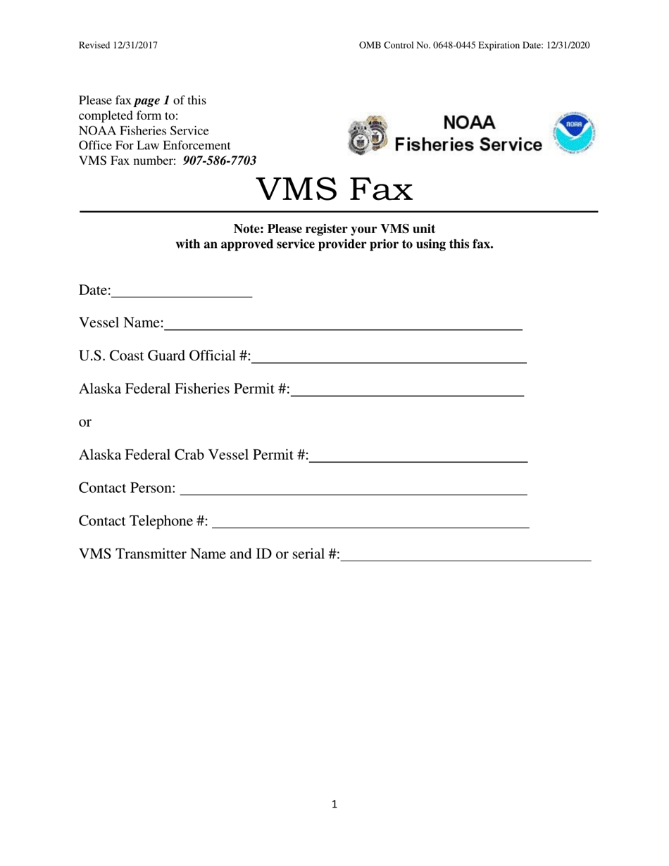 Vms Fax Check-In Report, Page 1