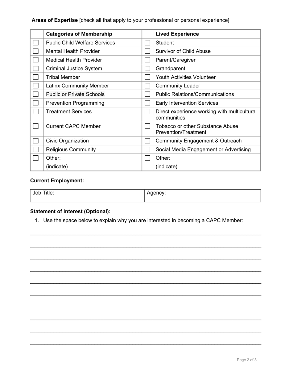 Inyo County, California Child Abuse Prevention Council Nominating Form ...