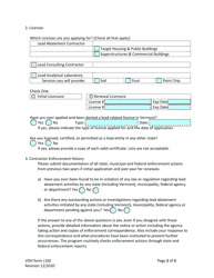 VDH Form L102 Application for Licensure of Lead Contractors - Vermont, Page 2