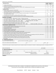 Form TR-WM-120 Checklist for Aboveground Tank Installation - Wisconsin, Page 2
