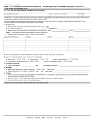 Form TR-WM-140 Tank System Service and Closure Assessment Report - Wisconsin, Page 4