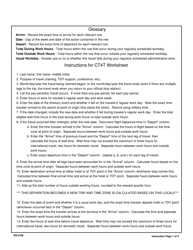 Form DS-5106 Worksheet for Calculating Comp Time for Travel, Page 3