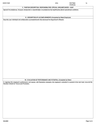 Form DS-5055 U.S. Foreign Service Employee Evaluation Report, Page 2