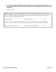 Request for Financial Assistance - Oregon, Page 2