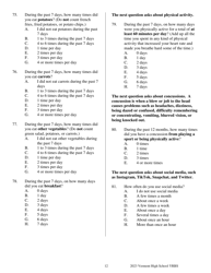 Vermont High School Youth Risk Behavior Survey - Vermont, Page 12