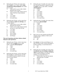 Vermont High School Youth Risk Behavior Survey - Vermont, Page 4