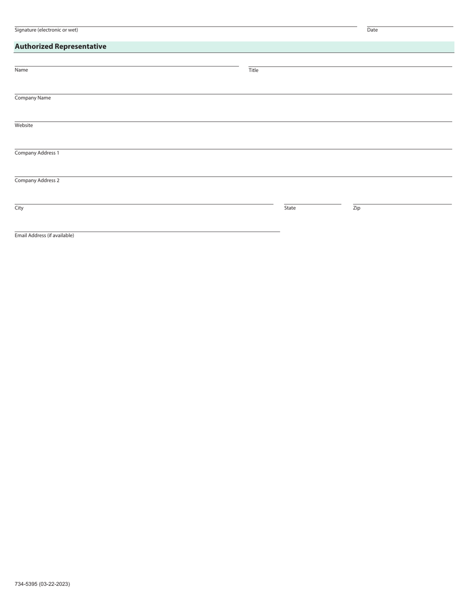 Form 734-5395 Product Information as Manufactured Documentation - Oregon, Page 2