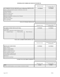 Formulario 3F002E Cuestionario Para Revisar La Manutencion Para Ninos - Texas (Spanish), Page 3