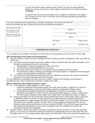 Form FA-4104V Summons With Minor Children - Wisconsin, Page 2