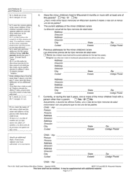 Form FA-4110V Joint Petition With Minor Children - Wisconsin (English/Spanish), Page 5