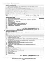 Form FA-4138V Income &amp; Expense Statement - Wisconsin, Page 2