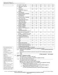 Form FA-4147V Proposed Parenting Plan - Wisconsin (English/Spanish), Page 4