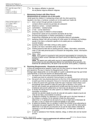 Form FA-4147V Proposed Parenting Plan - Wisconsin (English/Spanish), Page 9