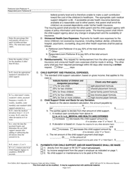Form FA-4126VA Stipulation for Temporary Order With Minor Children - Wisconsin, Page 3