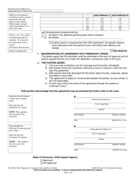 Form FA-4126VA Stipulation for Temporary Order With Minor Children - Wisconsin, Page 7