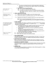 Form FA-4155V Divorce Judgment Addendum Without Minor Children - Wisconsin, Page 6