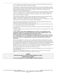 Form FA-4108V Petition With Minor Children - Wisconsin (English/Spanish), Page 7