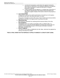 Form FA-4160VA Findings of Fact, Conclusions of Law, and Judgment With Minor Children - Wisconsin, Page 8