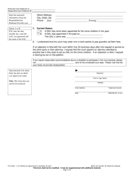 Form FA-4136V Petition for Appointment of Guardian Ad Litem - Wisconsin, Page 2