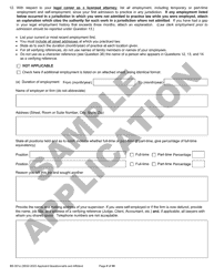 Form BE-001E Applicant Questionnaire and Affidavit - Sample - Wisconsin, Page 6