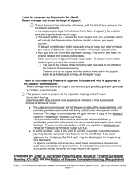 Form CV-804 Information for Respondents Regarding the Surrender and Return of Firearms - Wisconsin (English/Spanish), Page 4