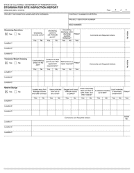 Form CEM-2030 Stormwater Site Inspection Report - California, Page 5