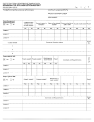 Form CEM-2030 Stormwater Site Inspection Report - California, Page 6