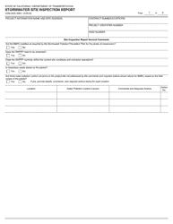 Form CEM-2030 Stormwater Site Inspection Report - California, Page 7