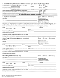 Form CSF03 0574 Application for Services - Oregon, Page 2