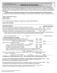 Document preview: Formulario CSF03 0574 Solicitud De Servicios - Oregon (Spanish)