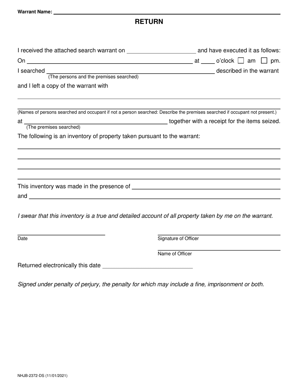 Form NHJB-2372-DS - Fill Out, Sign Online and Download Fillable PDF ...