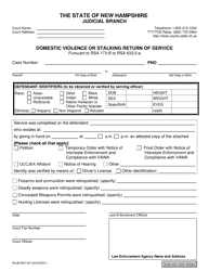 Form NHJB-2047-DF Emergency Order of Protection - New Hampshire, Page 2