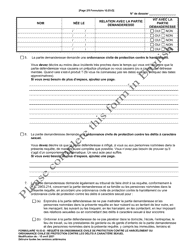 Form 10.03-D Petition for Civil Stalking Protection Order or Civil Sexually Oriented Offense Protection Order - Ohio (French), Page 2