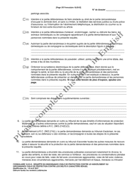 Form 10.03-D Petition for Civil Stalking Protection Order or Civil Sexually Oriented Offense Protection Order - Ohio (French), Page 3