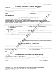 Form 10.03-D Petition for Civil Stalking Protection Order or Civil Sexually Oriented Offense Protection Order - Ohio (French), Page 5