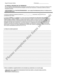Form 10.02-A Domestic Violence Temporary Protection Order - Ohio (French), Page 2