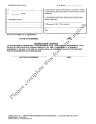 Form 10.02-A Domestic Violence Temporary Protection Order - Ohio (French), Page 6