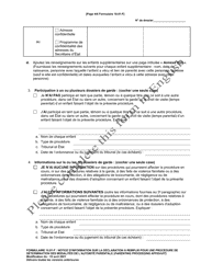 Form 10.01-F Information for Parenting Proceeding Affidavit - Ohio (French), Page 4