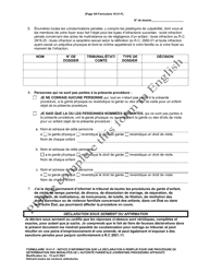 Form 10.01-F Information for Parenting Proceeding Affidavit - Ohio (French), Page 5