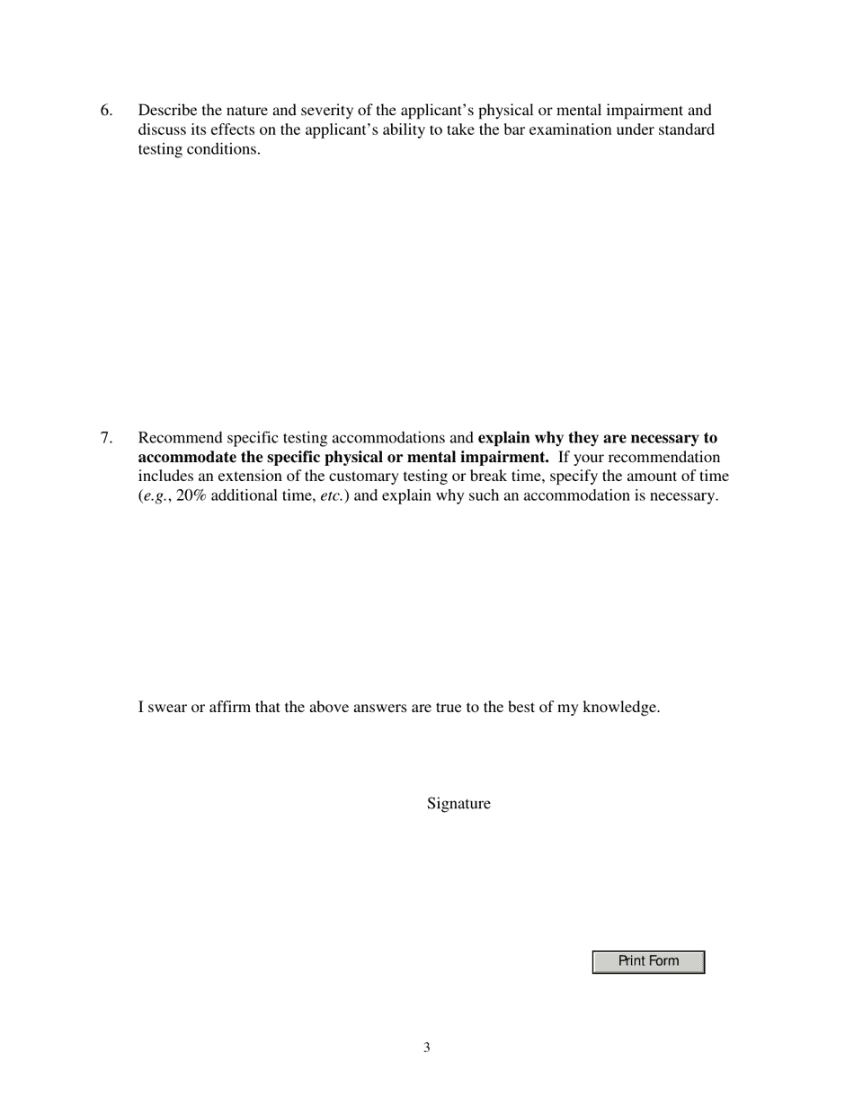 Form SA:3.0 Certificate of Medical or Psychological Authority - Ohio, Page 3