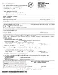 Document preview: Form BOE-267-R Welfare Exemption Supplemental Affidavit, Rehabilitation - Living Quarters - Madera County, California