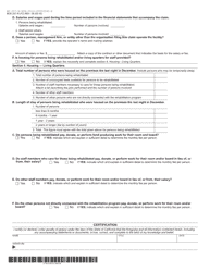 Form BOE-267-R Welfare Exemption Supplemental Affidavit, Rehabilitation - Living Quarters - Madera County, California, Page 2