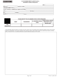 Document preview: Armored Vehicle Request - Law Enforcement Agency (Lea)