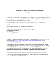 Missouri Peace Officer License Application for Veteran Peace Officers - Missouri, Page 4