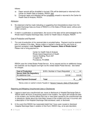 Data Request and Release Assurances Form - Rhode Island, Page 4